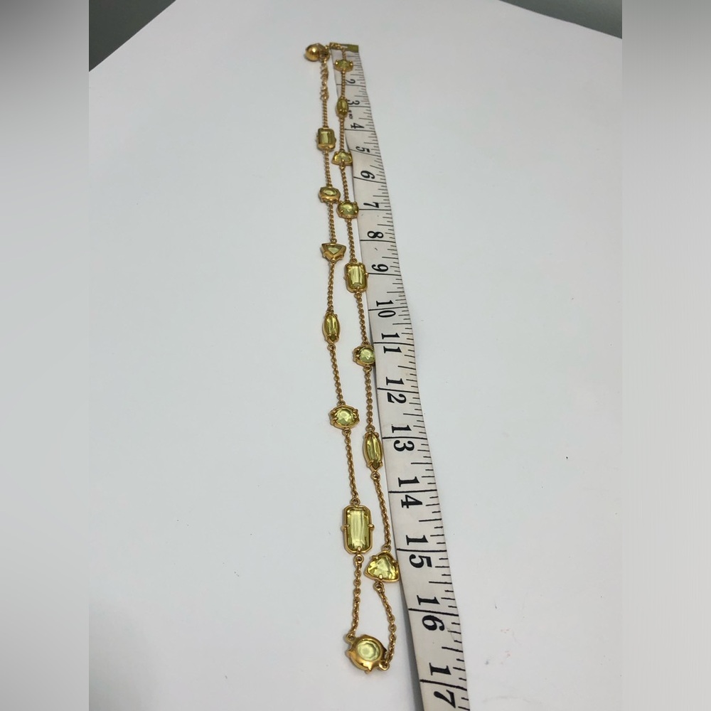 Kate Spade New York Signature Spade Logo Cut Out Gold Plated 34” Necklace - Picture 9 of 9